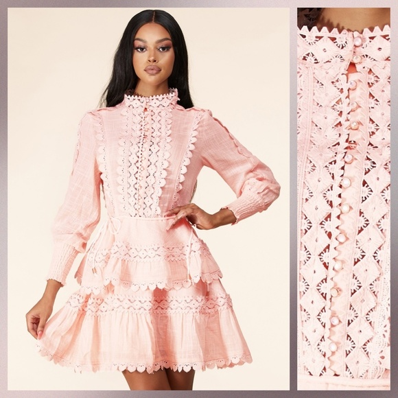 LAST ONE! L'ATISTE Cotton Candy Victorian Ruffled Lace Mini - Picture 13 of 16